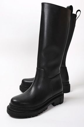 چکمه مشکی زنانه چرم مصنوعی Liza Shoes - کد 869879045