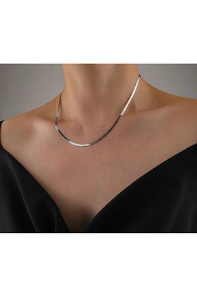 گردنبند جواهر زنانه روکش نقره ErNa Aksesuar - کد 869889382