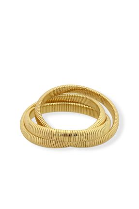 دستبند استیل (فولاد) طلائی زنانه استیل (فولاد) Çlk Accessories - کد 780640009