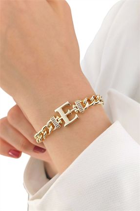دستبند استیل (فولاد) طلائی زنانه استیل (فولاد) Çlk Accessories - کد 789278559