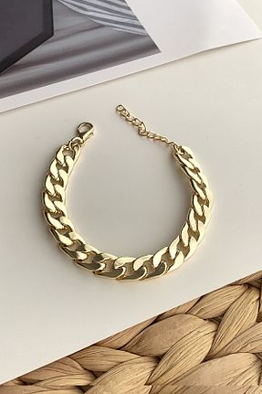 دستبند استیل (فولاد) طلائی زنانه استیل (فولاد) Çlk Accessories - کد 236743985