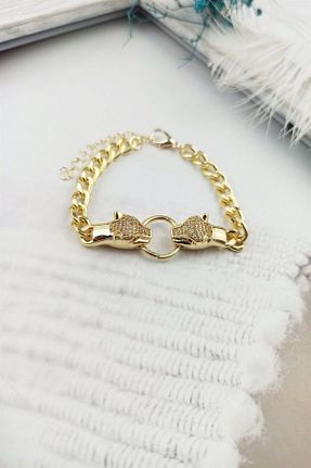 دستبند استیل (فولاد) طلائی زنانه استیل (فولاد) Çlk Accessories - کد 243957395