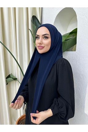شال سرمه ای زنانه پلی استر Moda Sevda - کد 869872168