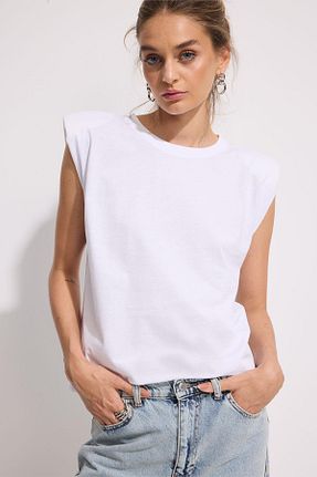 تیشرت سفید زنانه Relaxed BABOKAH - کد 458312659