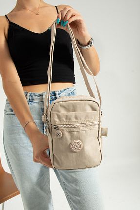کیف دوشی بژ زنانه پلی استر MEGA BAG - کد 462270834