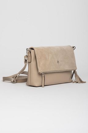 کیف پستچی بژ زنانه جیر Jacquline - کد 869907102