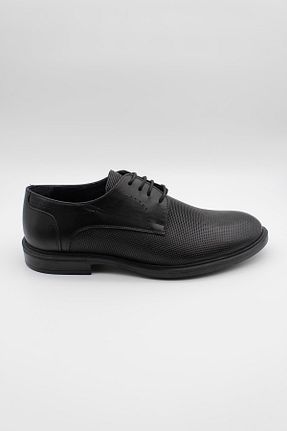 کفش کلاسیک مشکی مردانه چرم خالص İmza - کد 775763412