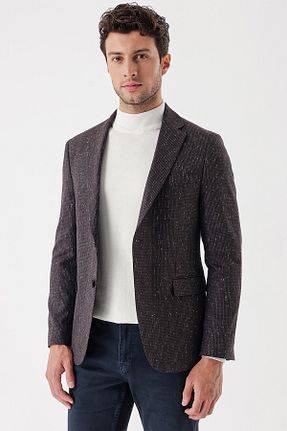 کت زرشکی مردانه اسلیم فیت İmza - کد 775768053