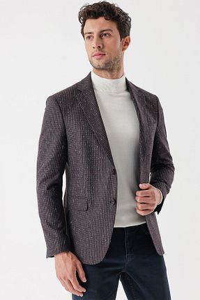 کت زرشکی مردانه اسلیم فیت İmza - کد 775768053