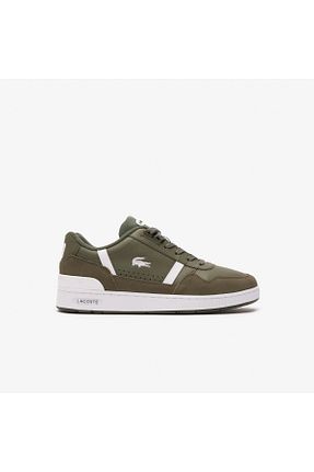 کفش اسنیکر خاکی مردانه بند دار Lacoste - کد 793654129