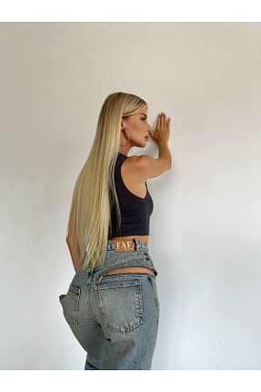 شلوار آبی زنانه پنبه ای Borceelle - کد 870749476