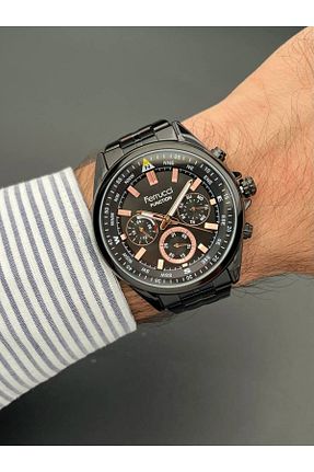 ساعت مچی مشکی مردانه 46 میلی متر Ferrucci - کد 869945007