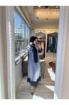 لباس حجاب سرمه ای زنانه A-line Invee - کد 834742428