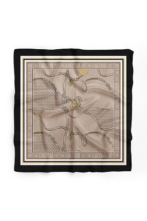 دستمال گردن بژ زنانه پلی استر DSCARF - کد 870501466