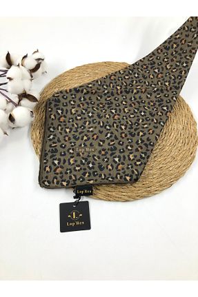 روسری خاکی پنبه ای Kamelya - کد 869976987