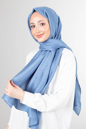 شال آبی زنانه پنبه پلی استر haremscarfs - کد 869990681