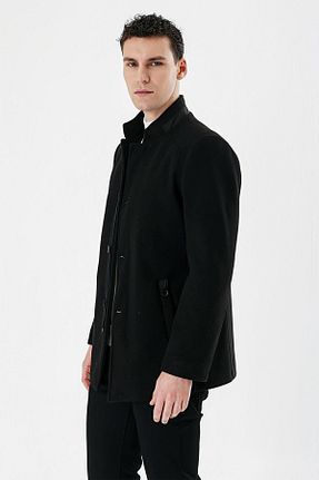کاپشن مشکی مردانه اسلیم فیت İmza - کد 805363681