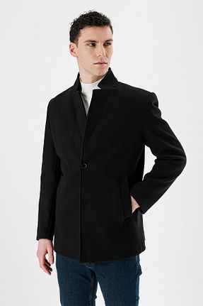 کاپشن مشکی مردانه اسلیم فیت İmza - کد 805363925