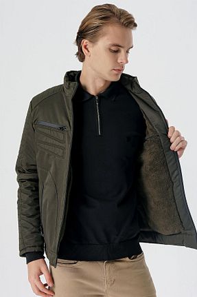 کاپشن خاکی مردانه رگولار İmza - کد 801579581