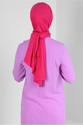 شال صورتی زنانه پلی استر Alvina - کد 870008685