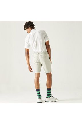شلوارک و برمودا طوسی مردانه اسلیم فیت Lacoste - کد 316413191