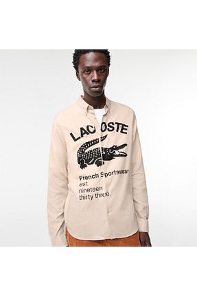 پیراهن نباتی مردانه رگولار Lacoste - کد 749873363