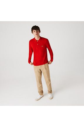 سوئیشرت قرمز مردانه ساده Lacoste - کد 3009863