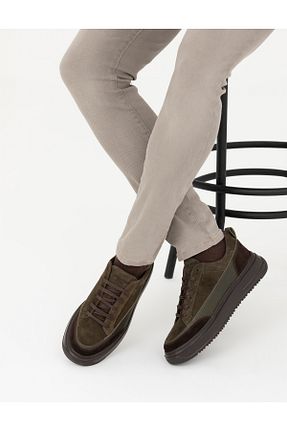 کفش کژوال خاکی مردانه پاشنه کوتاه (1 - 4 سانتی متر) Pierre Cardin - کد 843714040