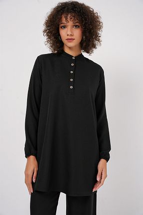ست بالاتنه و پائین تنه مشکی زنانه بافتنی Bigdart - کد 870018889
