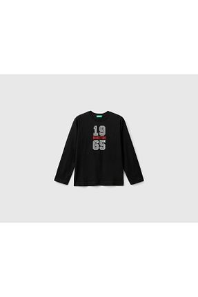 تیشرت مشکی بچه گانه رگولار United Colors of Benetton - کد 870535049