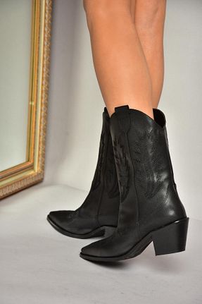 بوت / نیم بوت مشکی زنانه جیر Fox Shoes - کد 870026399