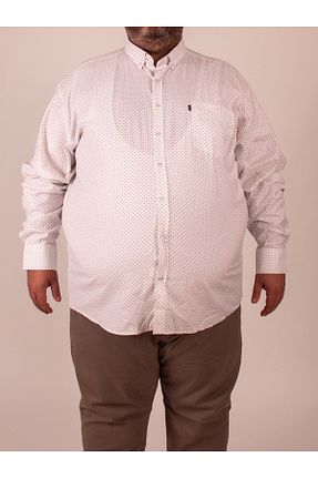 پیراهن سایز بزرگ سفید مردانه سایز بزرگ Boldman - کد 869152139