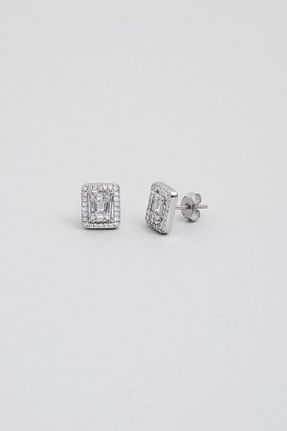 گوشواره نقره سفید زنانه 925 عیار So Chic - کد 870029409