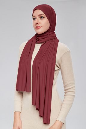 شال زرشکی زنانه ویسکون Sonbaharmoda - کد 870041382