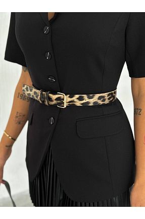 کمربند بژ زنانه چرم مصنوعی gozdefashion - کد 870639928