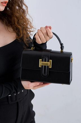 کیف دوشی مشکی زنانه چرم مصنوعی KRISTE BELL - کد 823103829