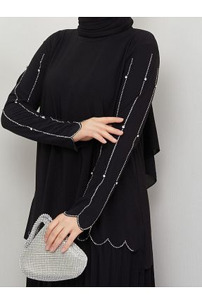 ست بالاتنه و پائین تنه حجاب مشکی زنانه رگولار modamira - کد 801887492
