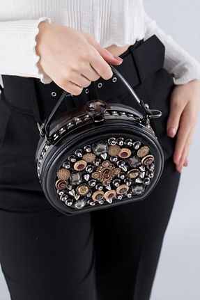 کیف دوشی مشکی زنانه چرم مصنوعی KRISTE BELL - کد 809115146