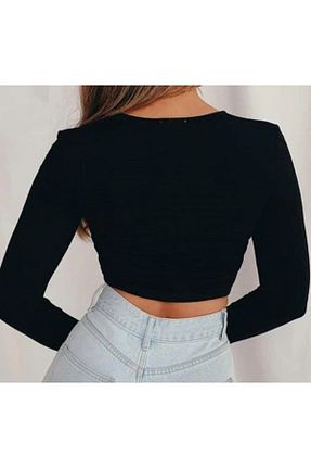 بلوز مشکی زنانه ساده Haan - کد 870057095