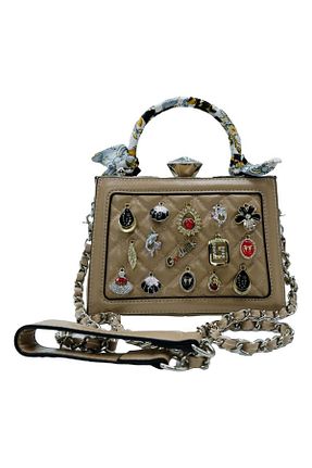 کیف دوشی قهوه ای زنانه چرم مصنوعی KRISTE BELL - کد 870074862