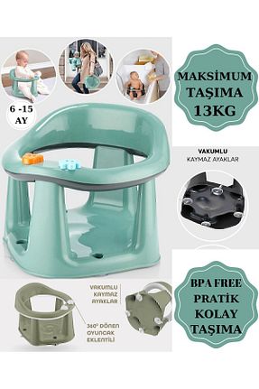 اکسسوری حمام کودک سبز PONÇİK STORE - کد 811215507