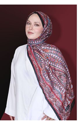 شال قرمز زنانه پنبه ای locella - کد 870086076