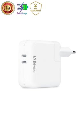 کابل و آداپتور سفید ShinyTECH - کد 870095407
