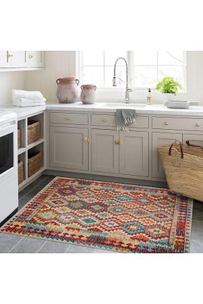 فرش رنگی قابل شستشو Rugs Modern Halı - کد 870098215