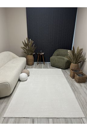 فرش بژ قابل شستشو Geus Halı - کد 922370354