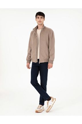 کاپشن اسپرت بژ مردانه پشم Pierre Cardin - کد 870853435