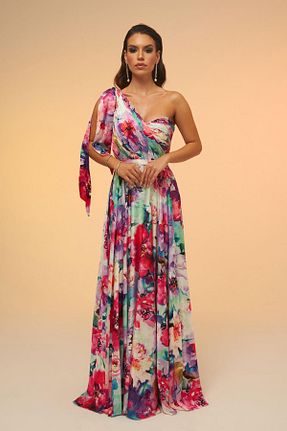 لباس مجلسی و فارغ التحصیلی صورتی زنانه ساتن CARMEN - کد 773441678