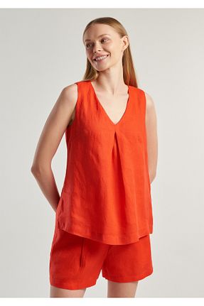بلوز قرمز زنانه ساده United Colors of Benetton - کد 870173311