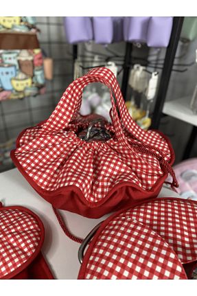 دستکش و پیشبندآشپزخانه قرمز پنبه GÜPO BEBE - کد 870172843
