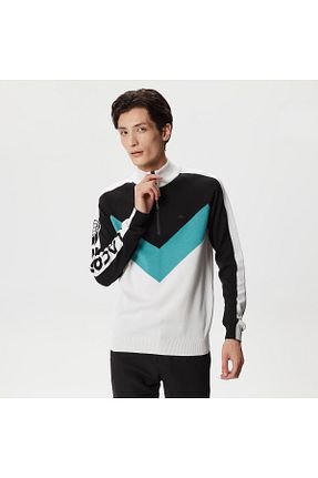 پلیور سفید مردانه ساده Lacoste - کد 814806516
